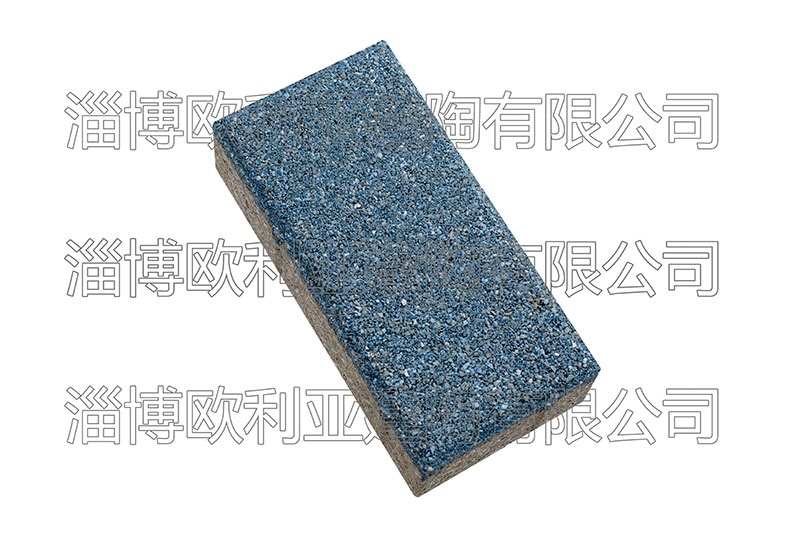 陶瓷透水磚藍色200x100x55